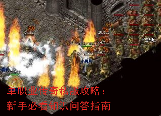 单职业传奇私服攻略:新手必看知识问答指南 单职业传奇私服攻略:新手必看知识问答指南