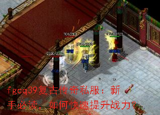 fgcq39复古传奇私服:新手必读,如何快速提升战力? fgcq39复古传奇私服:新手必读,如何快速提升战力?