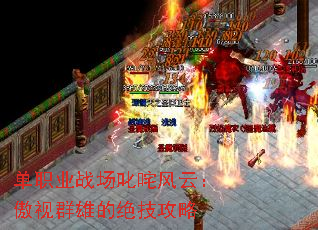 单职业战场叱咤风云:傲视群雄的绝技攻略 单职业战场叱咤风云:傲视群雄的绝技攻略