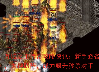 万城之王传奇攻略快讯:新手必备,大神助阵,战力飙升秒杀对手 万城之王传奇攻略快讯:新手必备,大神助阵,战力飙升秒杀对手