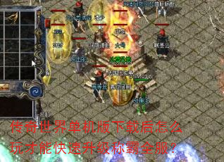 传奇世界单机版下载后怎么玩才能快速升级称霸全服? 传奇世界单机版下载后怎么玩才能快速升级称霸全服?