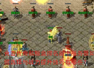 �ϻ�����˽��������ǰʮ���������ѡ����ս��������������Щ��