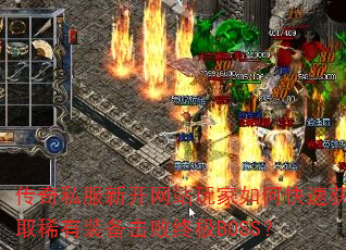 ����˽���¿���վ�����ο��ٻ�ȡϡ��װ�������ռ�BOSS��