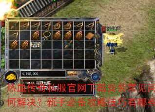 热血传奇私服官网下载安装常见问题如何解决?新手必备攻略技巧有哪些? 热血传奇私服官网下载安装常见问题如何解决?新手必备攻略技巧有哪些?