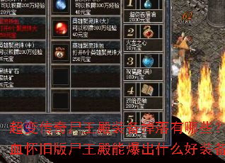 ���䴫��ʬ����װ����������Щ����Ѫ���ɰ�ʬ�����ܱ���ʲô��װ����