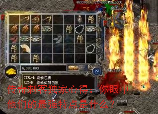 传奇刺客独家心得:你眼中他们的最强特点是什么? 传奇刺客独家心得:你眼中他们的最强特点是什么?