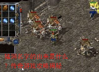 猪洞名字的由来是什么?传奇游戏攻略揭秘 猪洞名字的由来是什么?传奇游戏攻略揭秘
